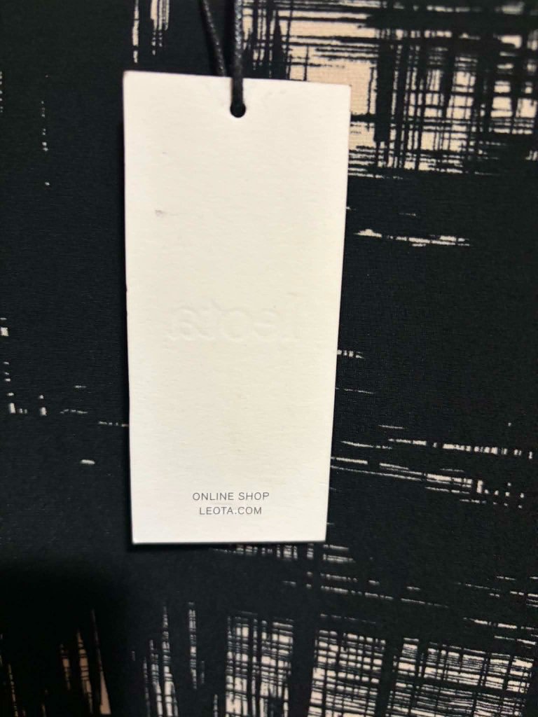 Nwt Leota Nyc Black And Cream Sheath Dress Boatneck Long Sleeve Small — image 6 of 6
